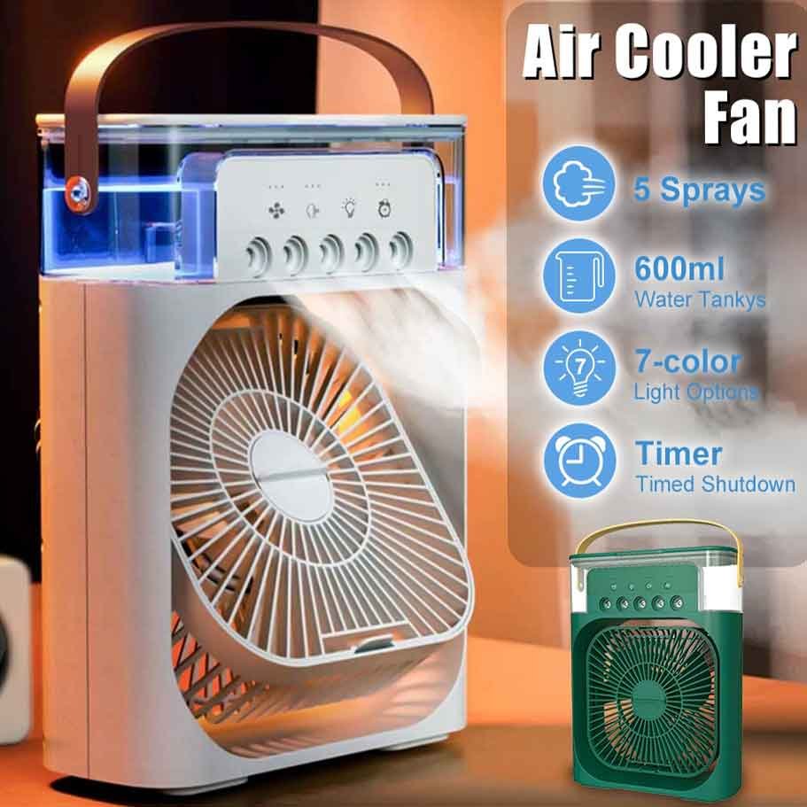 Mini air cooler-Mini dex fan Air Cooler Fan White colour - shop10bd