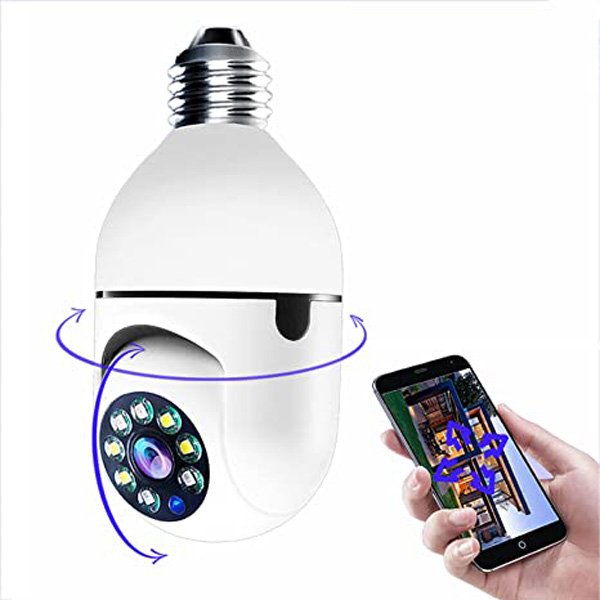 PTZ Bulb System 360 Degree WiFi Panorama IP Camera