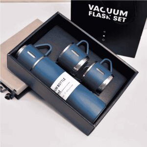 Vacuum Flask Set with 3 Stainless Steel Cups Combo 500ml